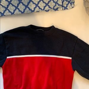 Red and blue brandy sweatshirt